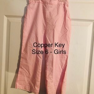 Pink Copper Key Girls Pant -Size 6